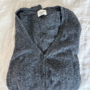 Wilfred Heather Gray Cardigan Sweater